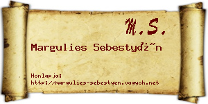 Margulies Sebestyén névjegykártya